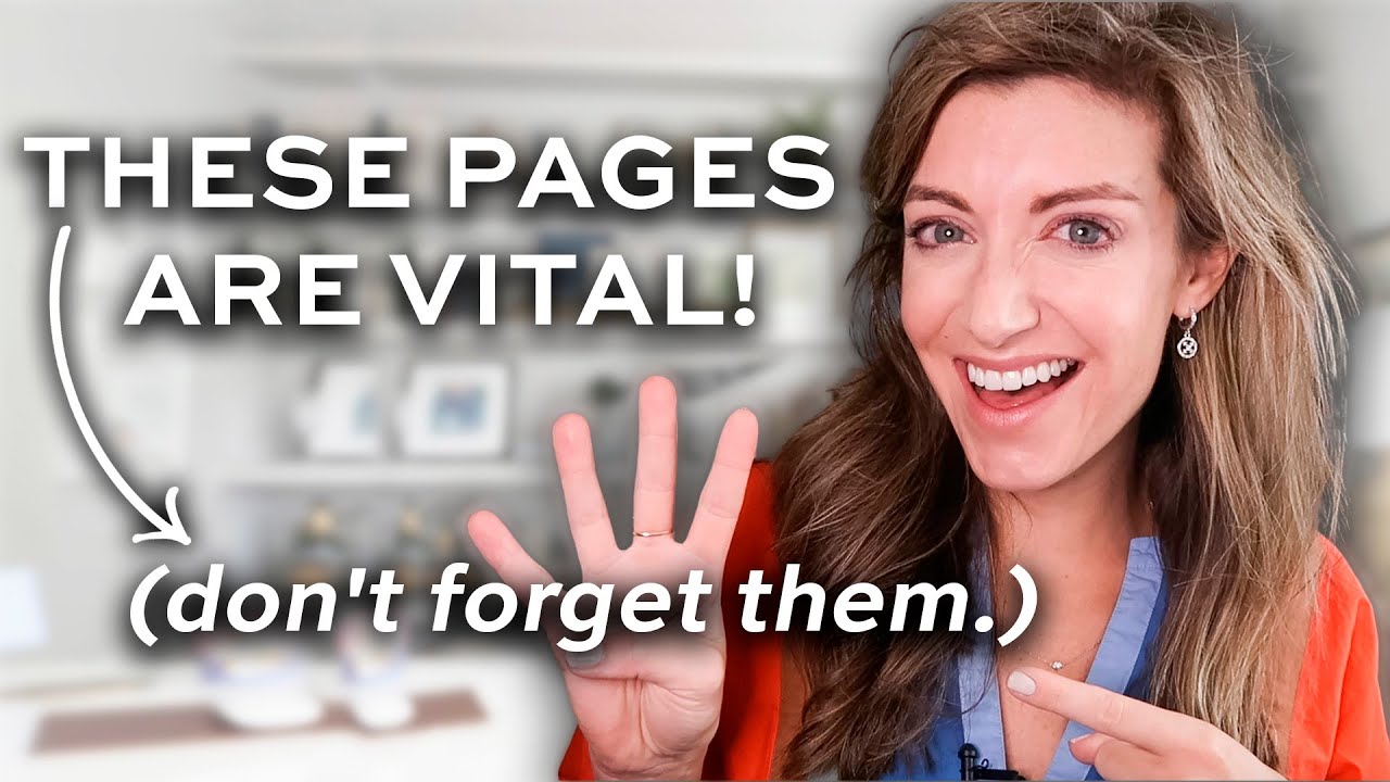 4 Pages You ABSOLUTELY Need on Your Website!