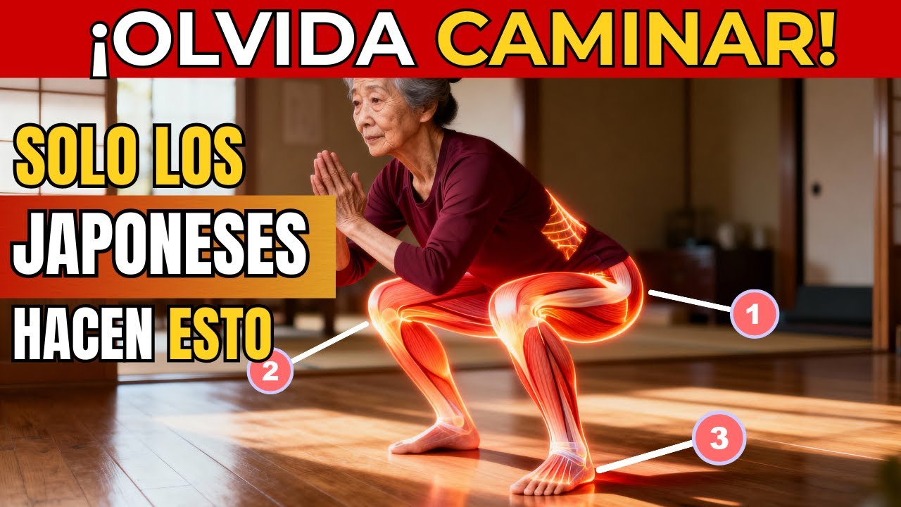 6 Ejercicios Japoneses Que Fortalecen tus Piernas Rápidamente Después de los 60 | Consejos de Salud