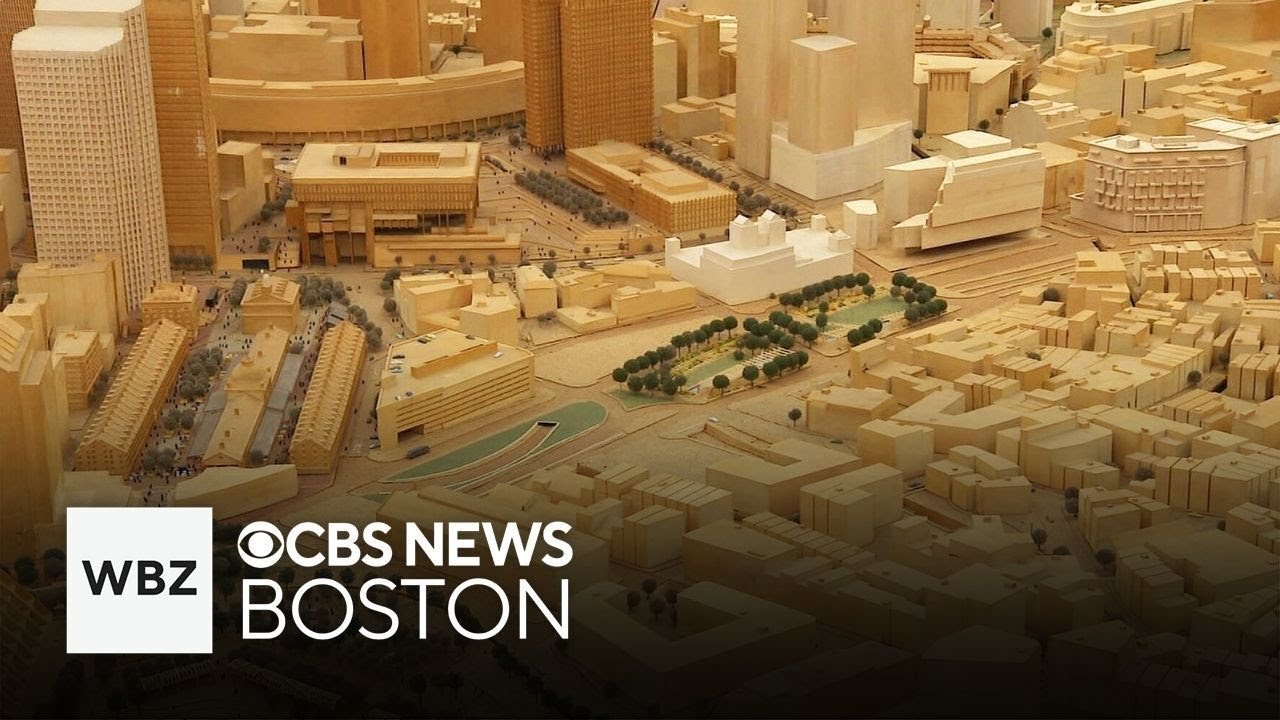 Take a closer look at the huge model of Boston inside City Hall