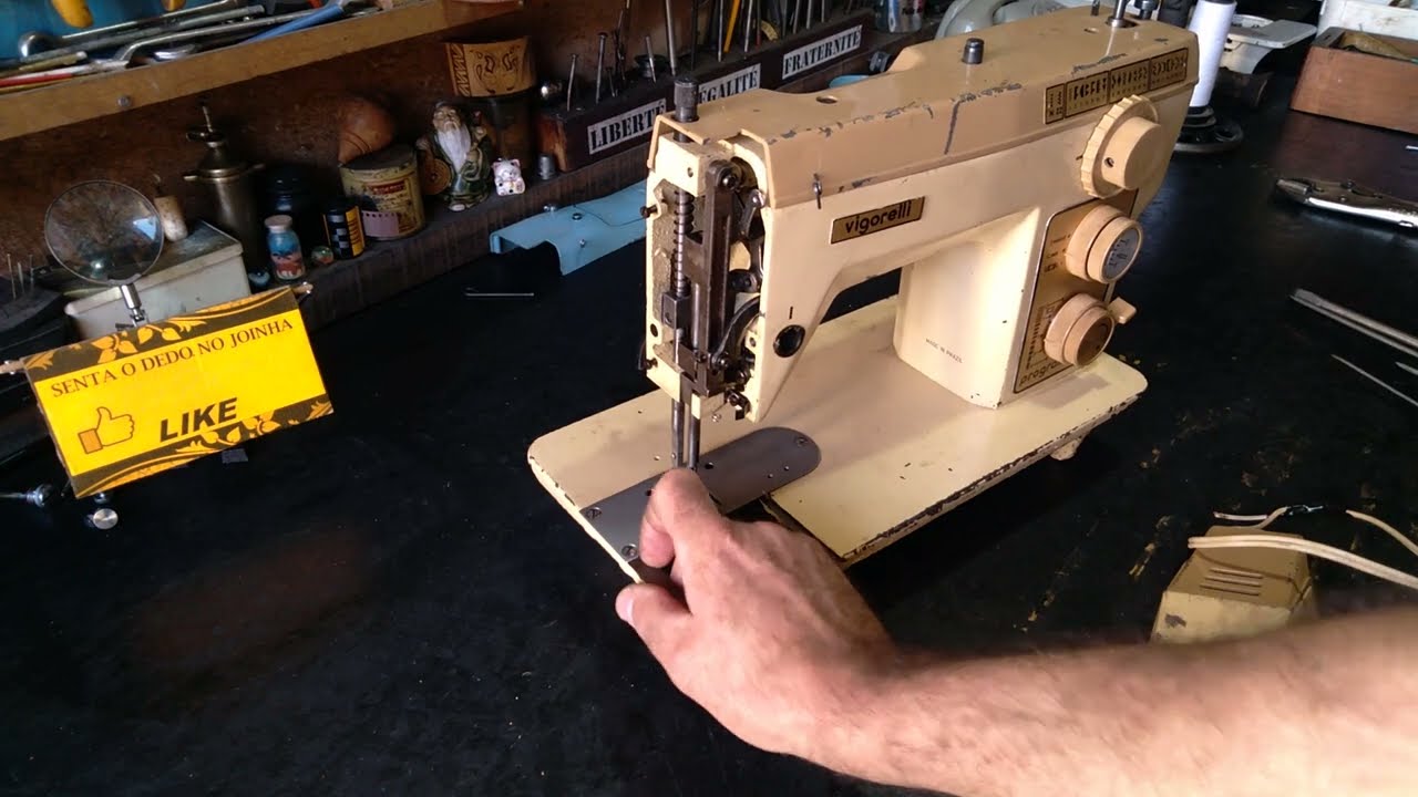 Trocar, tirar conjunto da barra da agulha da máquina de costura Vigorelli Programatic e Robot