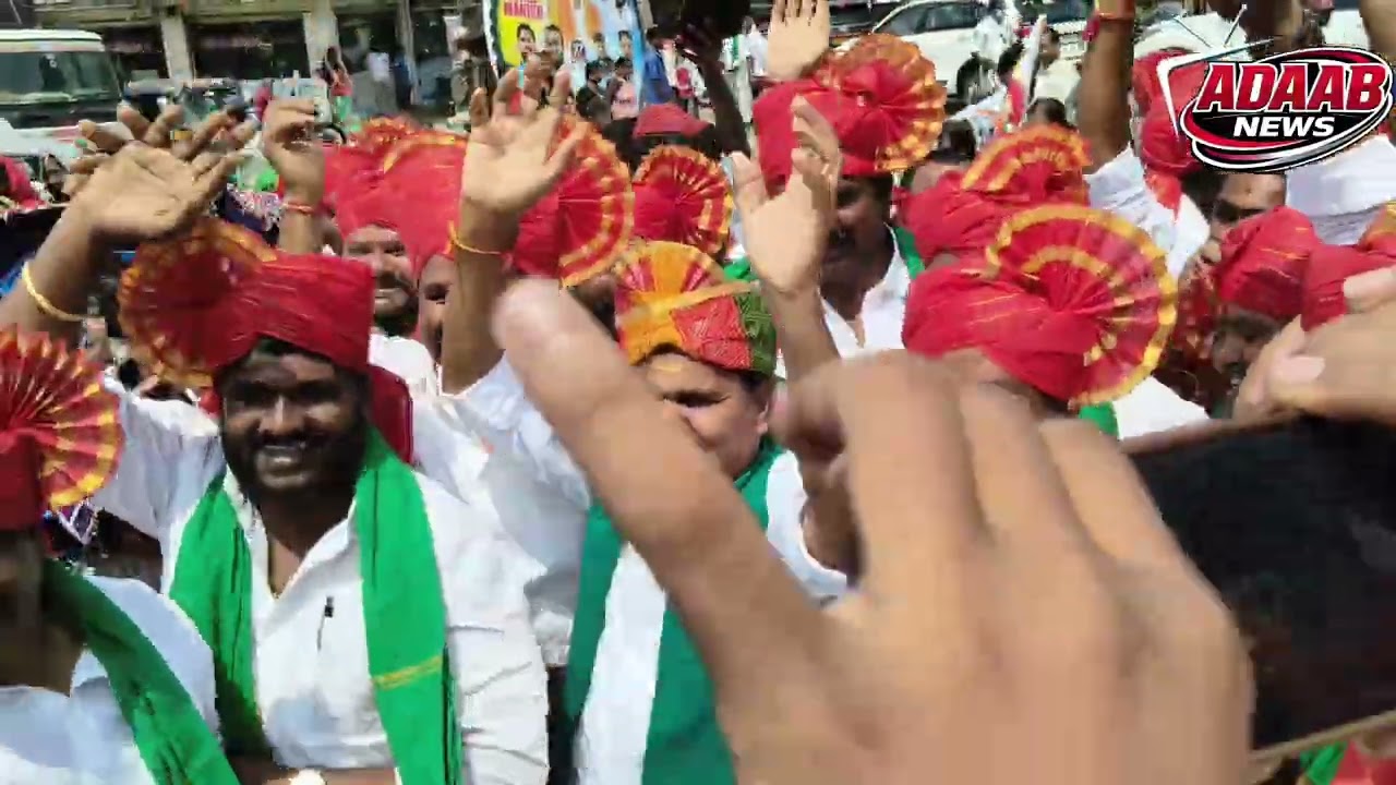 Shadnagar local MLA participating in Sant Shri Sevalal Maharaj Shobhayatra rally 