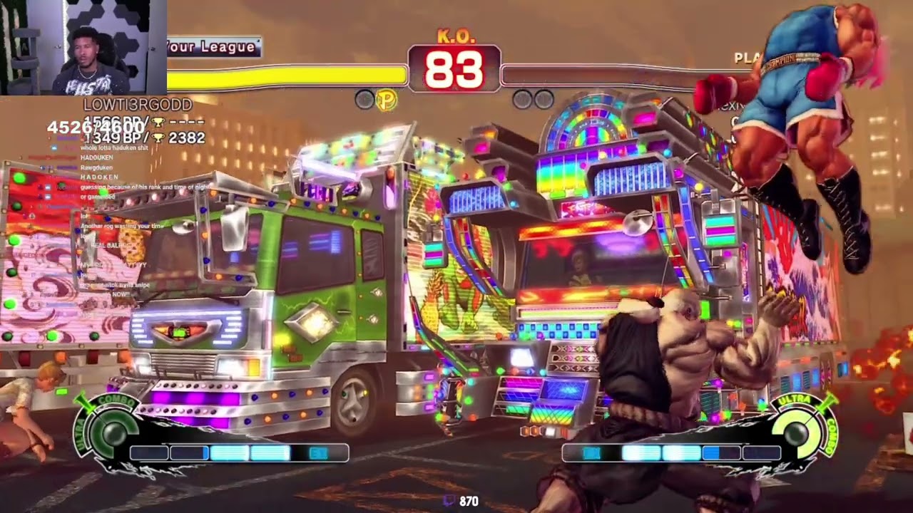 LowTierGod can't stop being stalked in Street Fighter IV