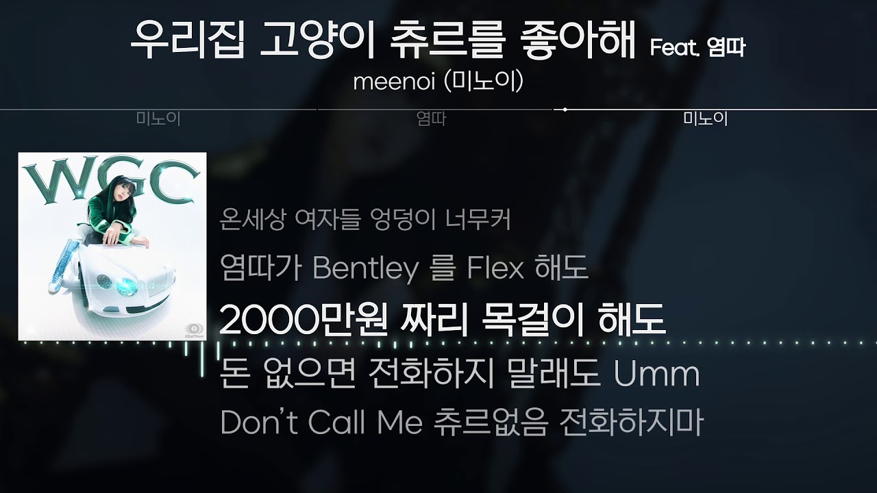 meenoi (미노이) - 우리집 고양이 츄르를 좋아해 (Feat. 염따) [Lyrics / 가사]