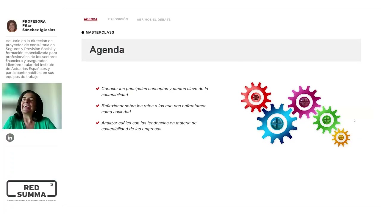 Masterclass - La sostenibilidad: presente y futuro.