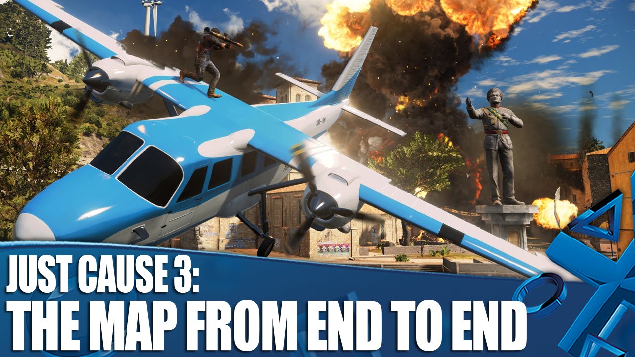 Just Cause 3 new gameplay - The map from end to end
