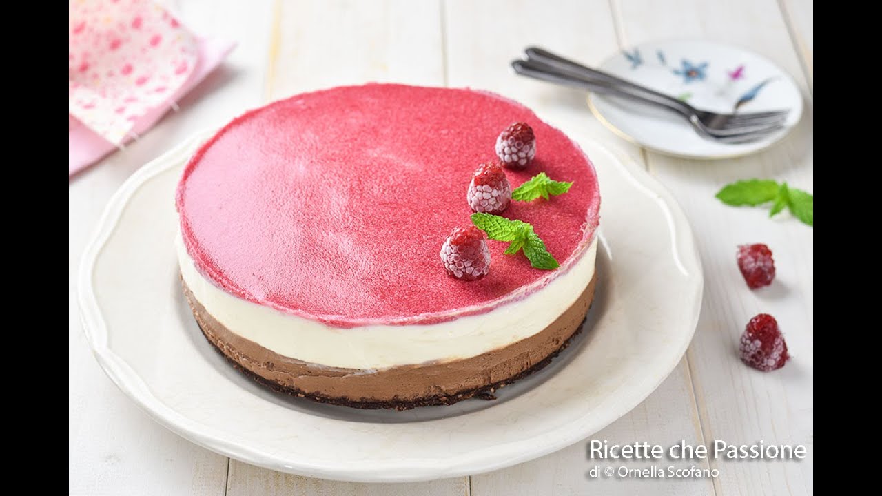 Cheesecake ai lamponi con mascarpone e cioccolato - Dolce freddo senza cottura-Ricette che Passione