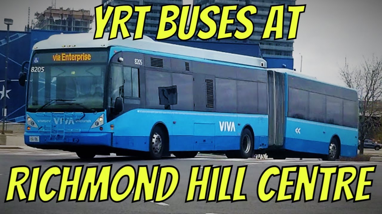 YRT Buses at Richmond Hill Centre (April 2021)
