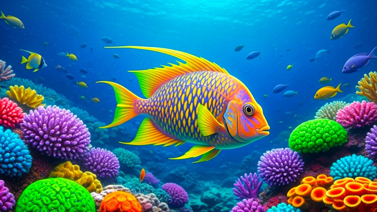 The Best 4K Aquarium - Dive Into The Mesmerizing Underwater Realm, Sea Jellyfish, Coral Reefs #8
