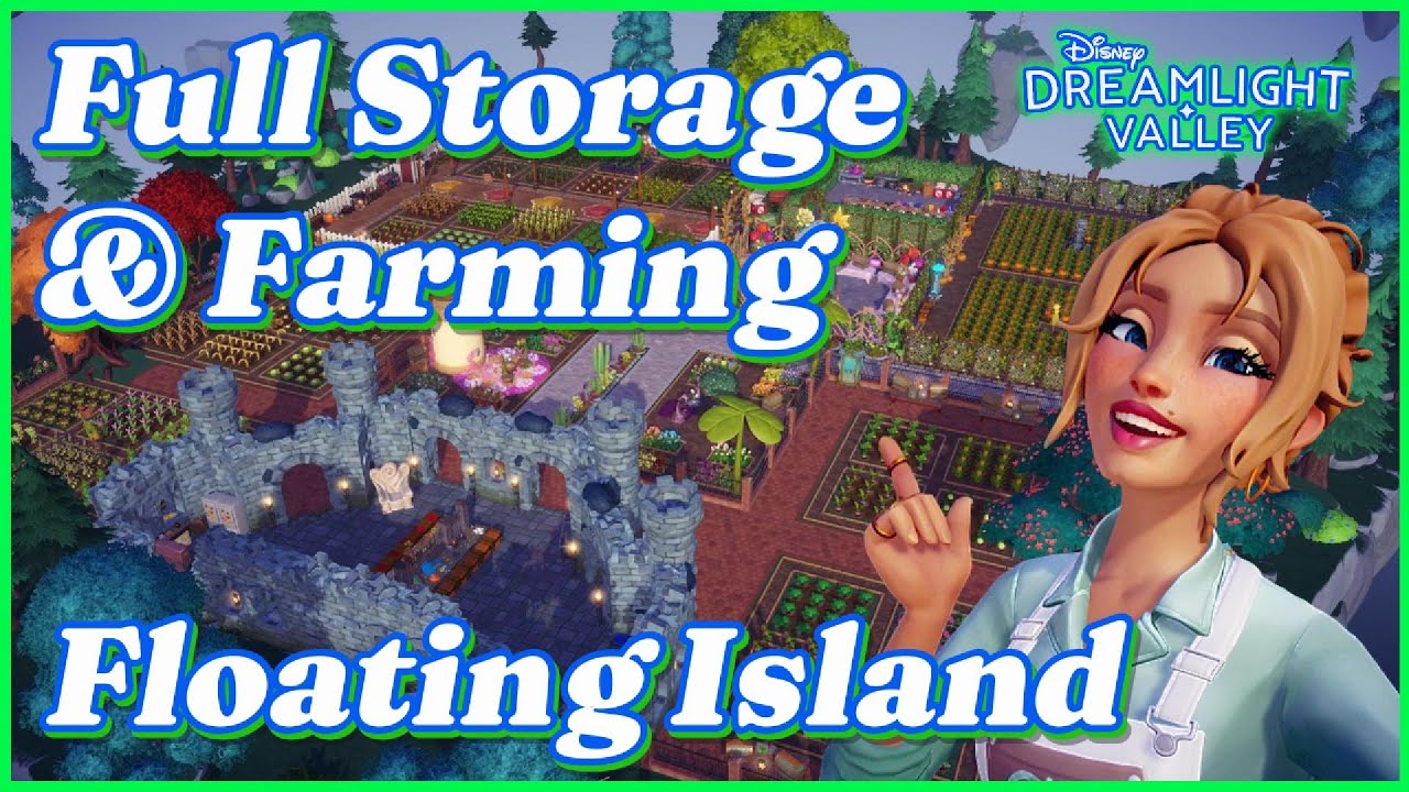 Full Farming & Storage Floating Island | Forest Floating Island | Dreamlight Valley