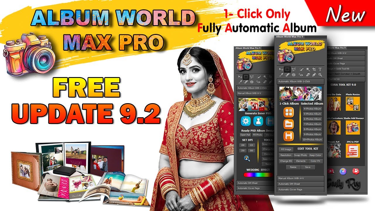 Free Update l Album World Max Pro 9.2 l A powerful software for making photo album with 1-Click only