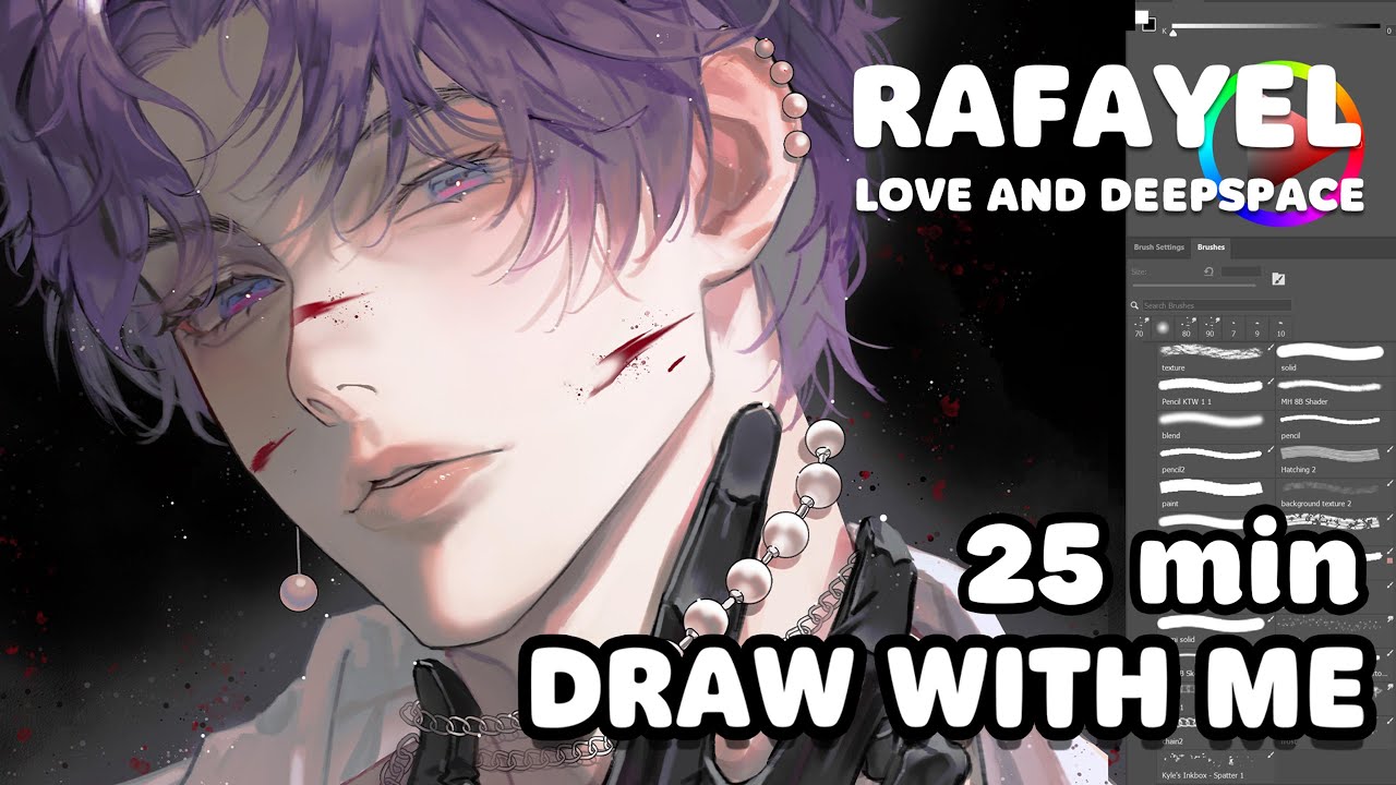 [25 min Draw with me] Rafayel- Love and Deepspace Drawing Timelapse