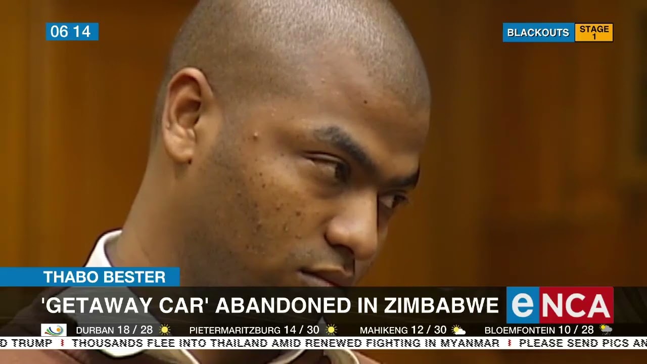 Thabo Bester   'Getaway' car abandoned in Zim - ENCA - Mike Bolhuis