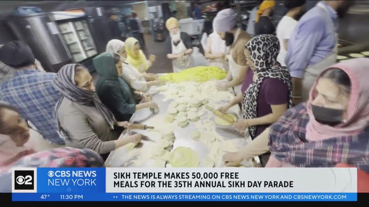 Sikh temple makes 50,000 free meals for annual parade