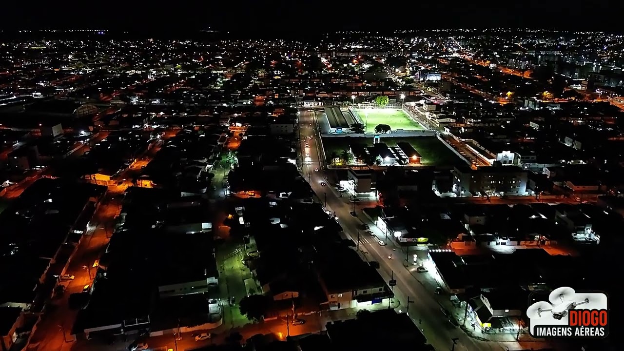 🌙 Vôo Noturno com DJI Mini 3 ✨ Pelo Bairro em 4K | Luzes da Noite Vista do Céu! 🚁🌃