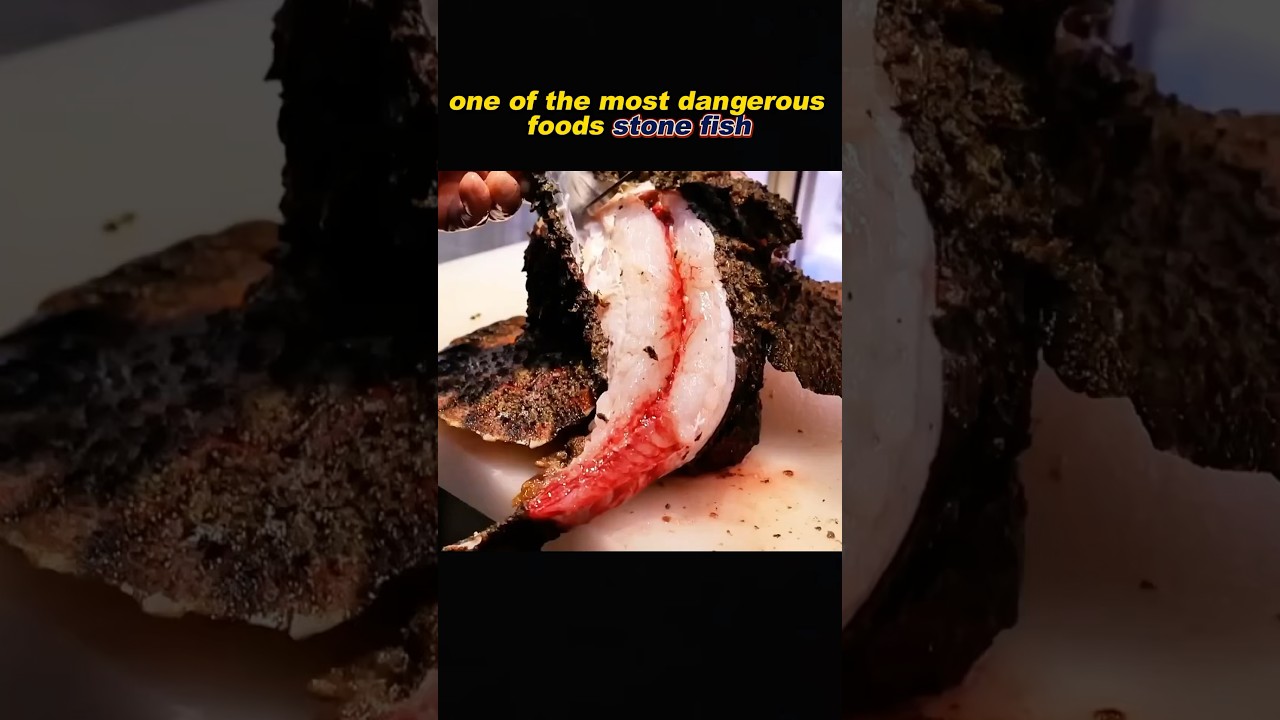 Хотите попробовать японскую каменную рыбу? #вкусняшки #фудклипы #кулинария #каменнаярыба