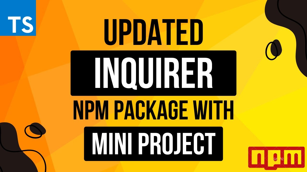 Ultimate guide of inquirer updated version | @inquirer/prompts | How to use inquirer prompt library