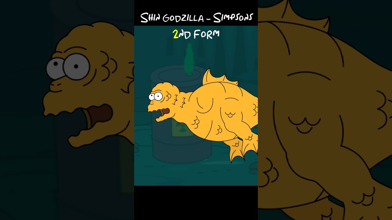 Все формы Шин Годзиллы - Симпсоны #shorts #shingodzilla #simpsons