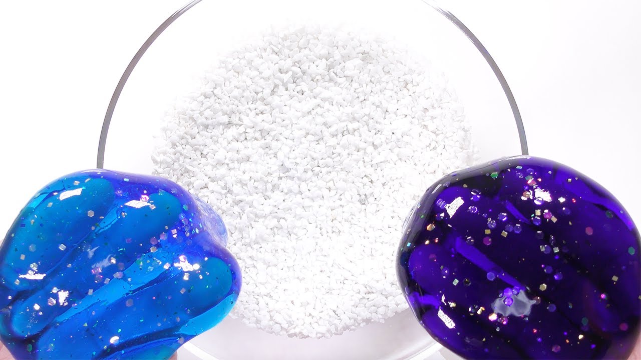【ASMR】インテリアストーン入れすぎスライム【音フェチ】