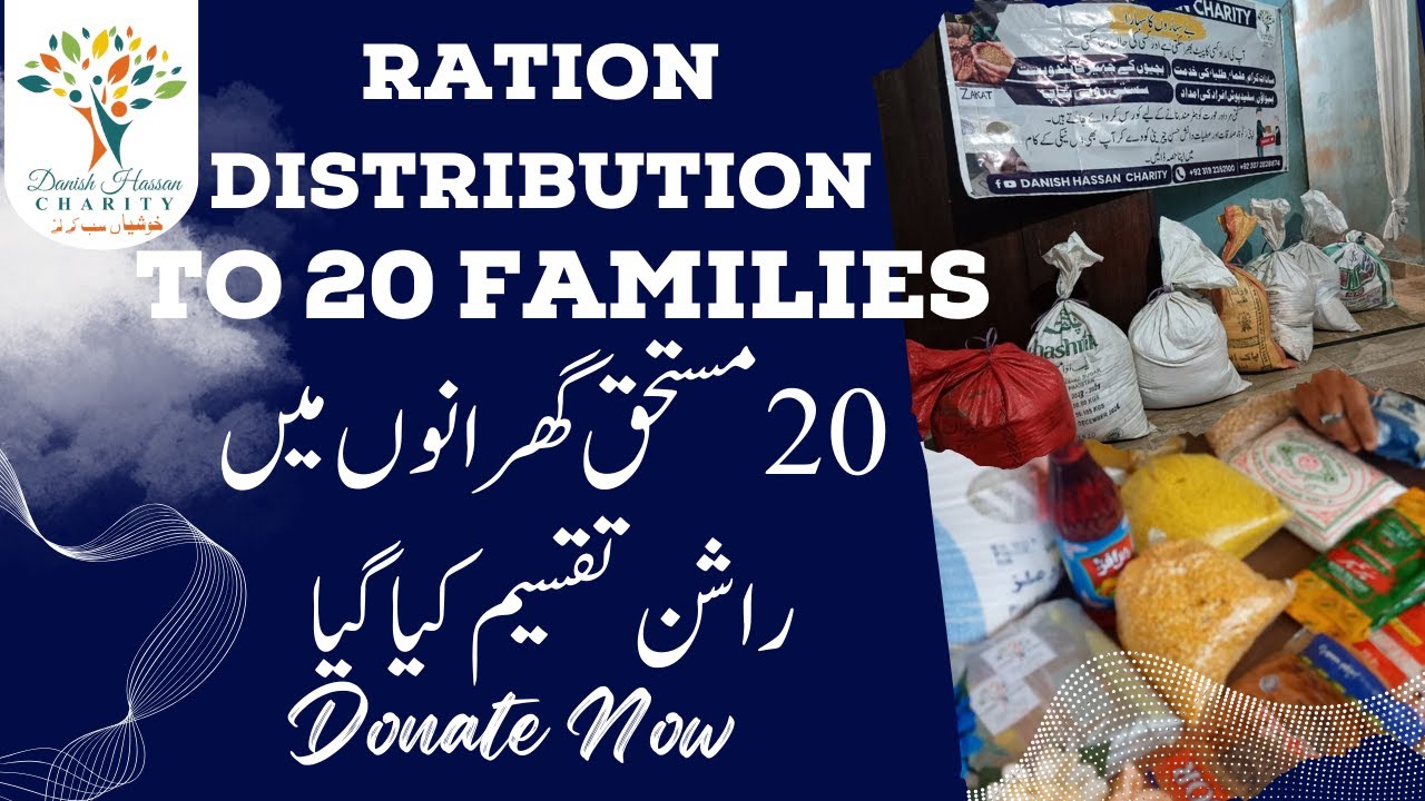 Ration Distribution to 20 Families at Machar Colony | Donate Now