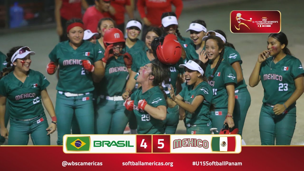 LIVE |  Brasil v Mexico  | U-15 Pan American Championship 2023 - SUPER ROUND WBSC Americas