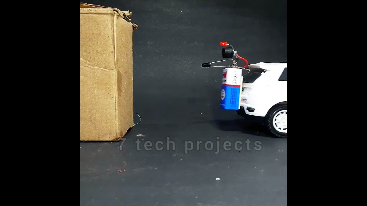 CAR parking sensor / simple sensor project / hw battey //car parking  science project