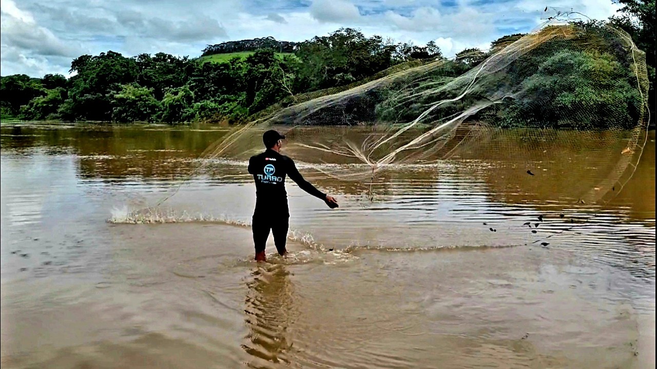 Levei a tarrafa gigante pro rio...