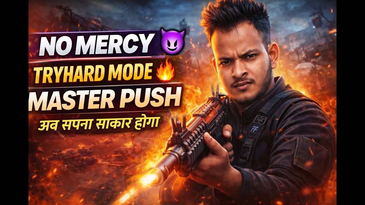 Grandmaster Mission 😈 | Full Tryhard Mode 🔥 | Free Fire Live | Rank Push #live #freefire #youtube