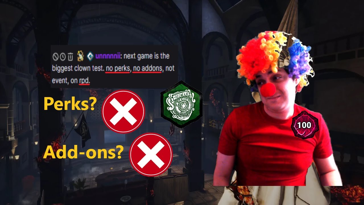 MY Clown Was CHALLENGED Again! RPD West NO PERKS OR ADD-ONS | Extended Commentary | Dead by Daylight
