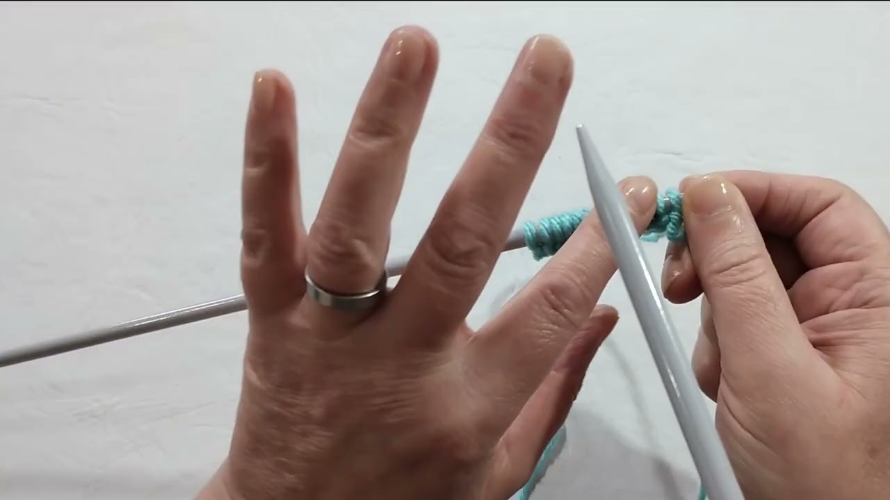 Como montar puntos, punto derecho, revés, cerrar puntos