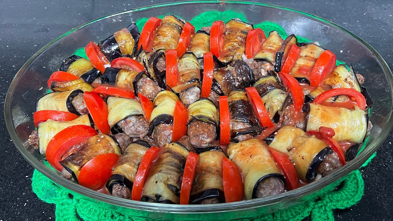 ملفوف البيذنجان على طريقتي طعم لا يقاوم 😋