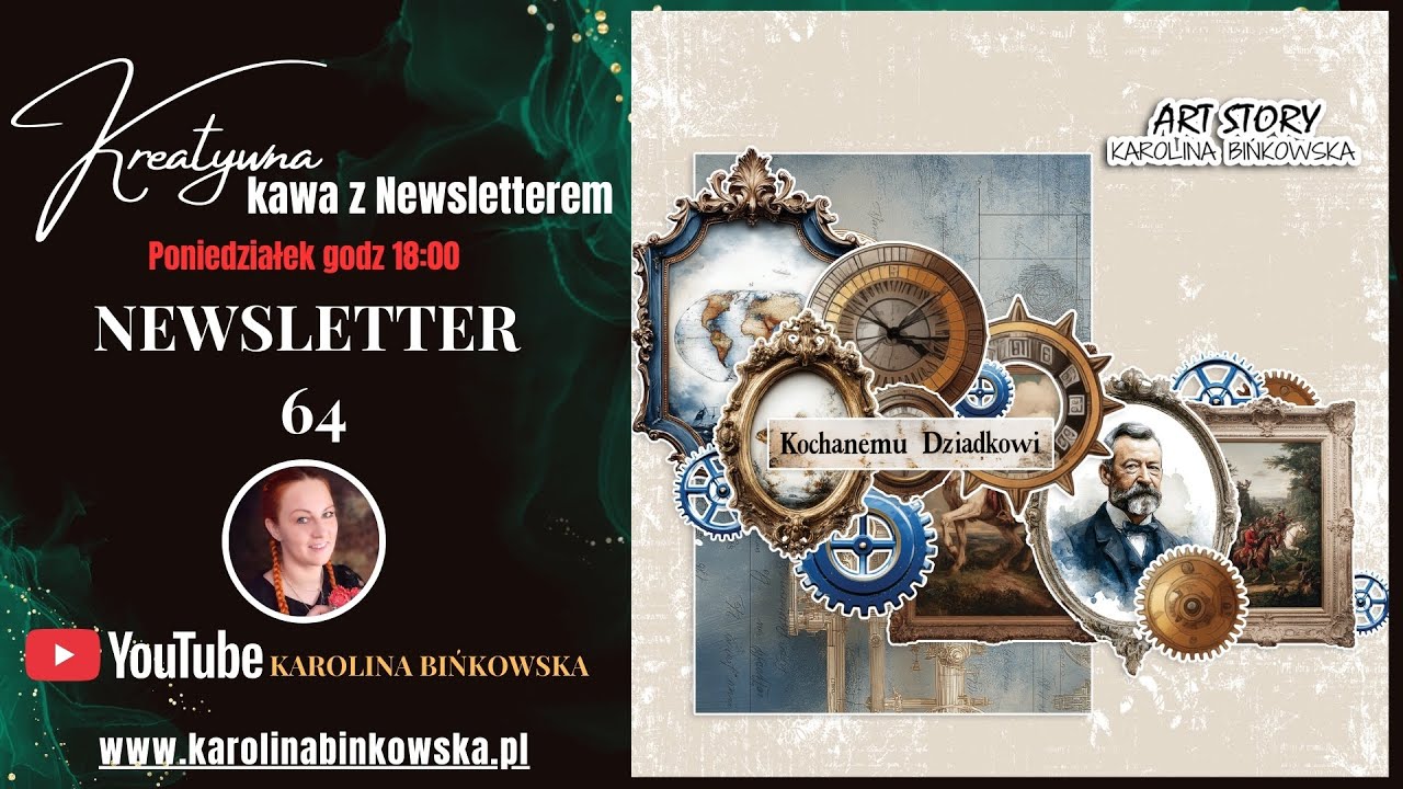 Kreatywna Kawa z Newsletterem set 64 I Mixedmedia I DIY I Scrapbooking