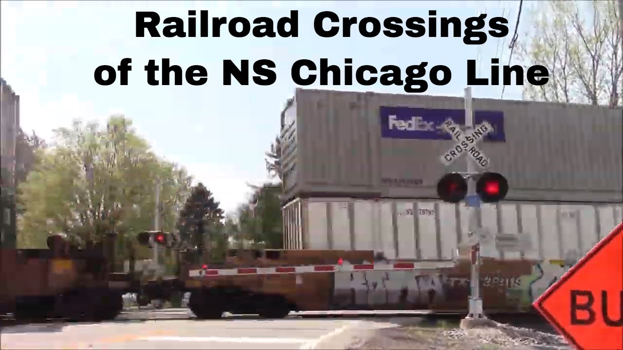 Railroad Crossings of the NS Chicago Line 2017 Part 1