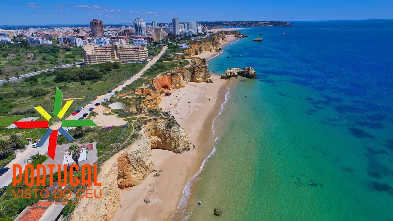 Praia da Rocha🏖️3 Castelos, Careanos, Vau, Praia do Alemão flight - Portimão - Algarve - 4K Ultra HD
