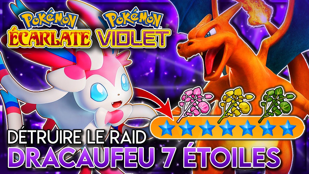 VAINCRE FACILEMENT DRACAUFEU EN RAID 7 ETOILES AVEC NYMPHALI | Pokémon Violet / Ecarlate
