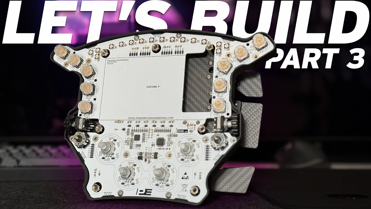 Let's BUILD a Simracing Wheel LIVE: Pokornyi Engineering HYP-R | !price | Part 3