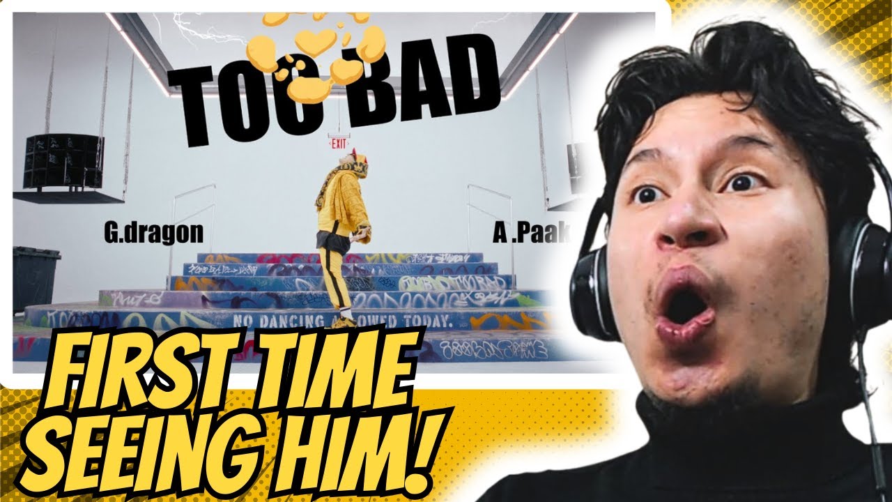 ARTIST REACTS! | G-DRAGON - TOO BAD (feat. Anderson .Paak) (Official Video)