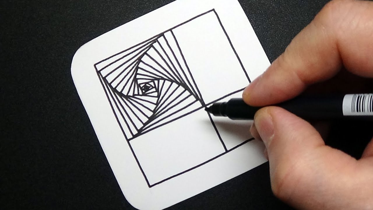 Spiral Drawing - Awesome 3D Pattern - Amazing Line Illusion - Draw #WithMe Art Therapy
