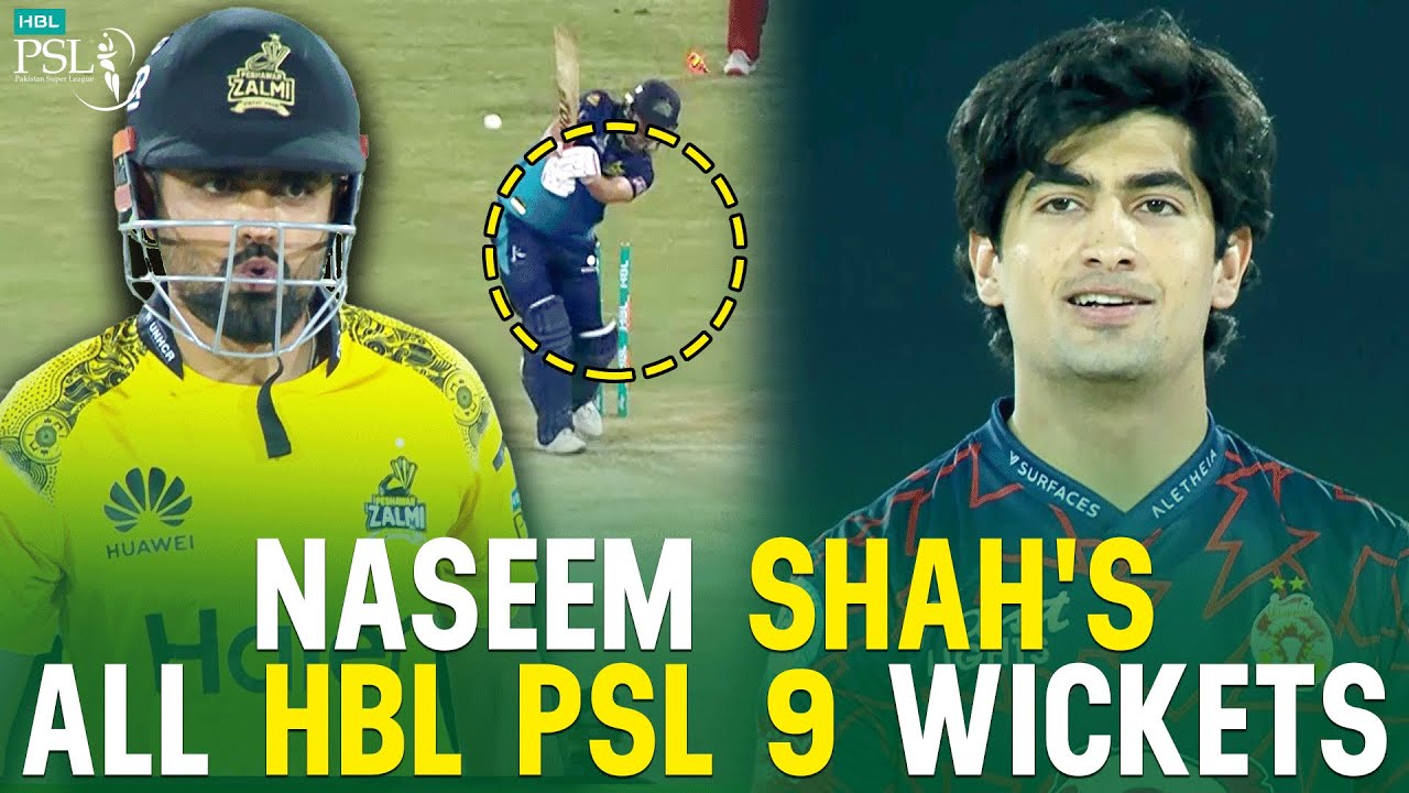 🎥 All Naseem Shah's Wickets in HBL PSL 9 | Pakistan Super League