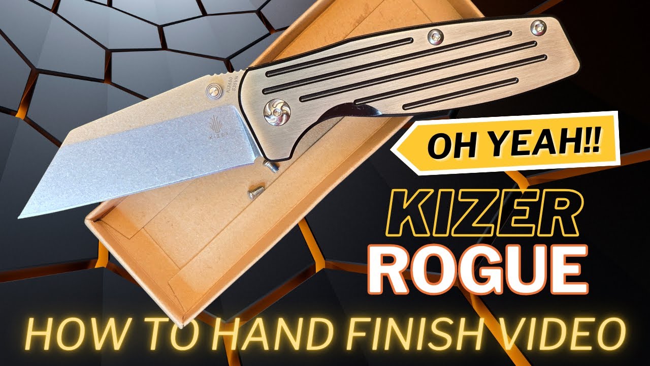 HOW TO Hand Satin Finish Titanium Scales 