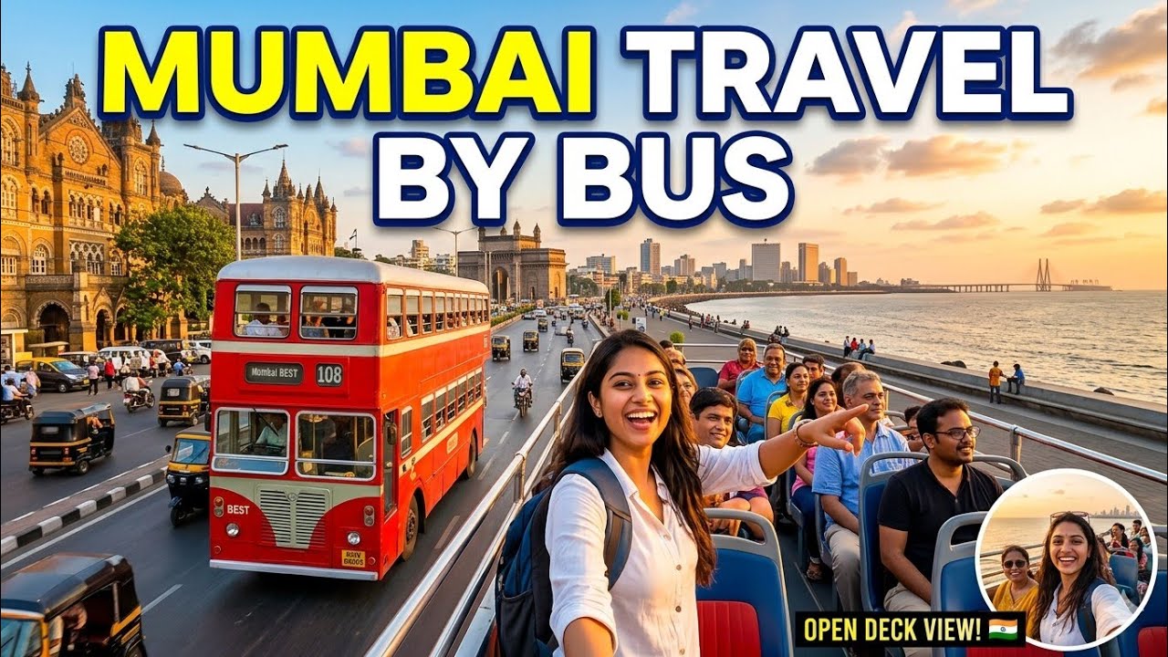 Mumbai city Travel by city bus.