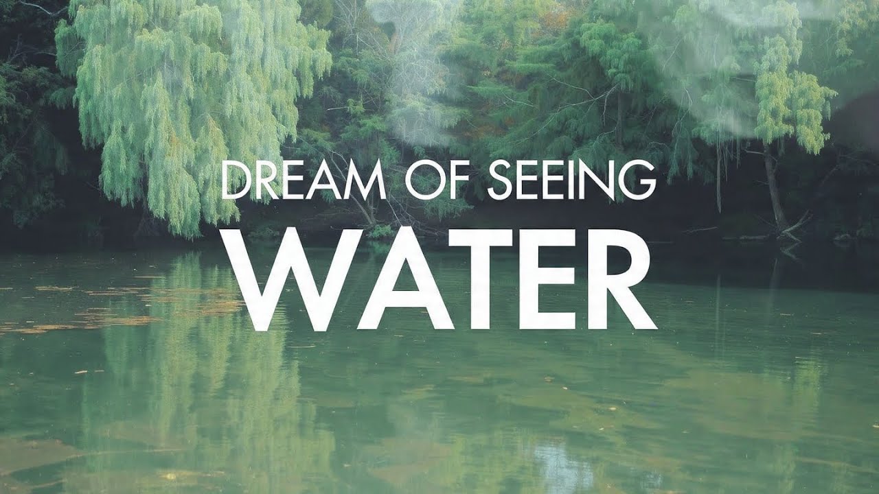 Dream of seeing water 💦 meaning & interpretation 