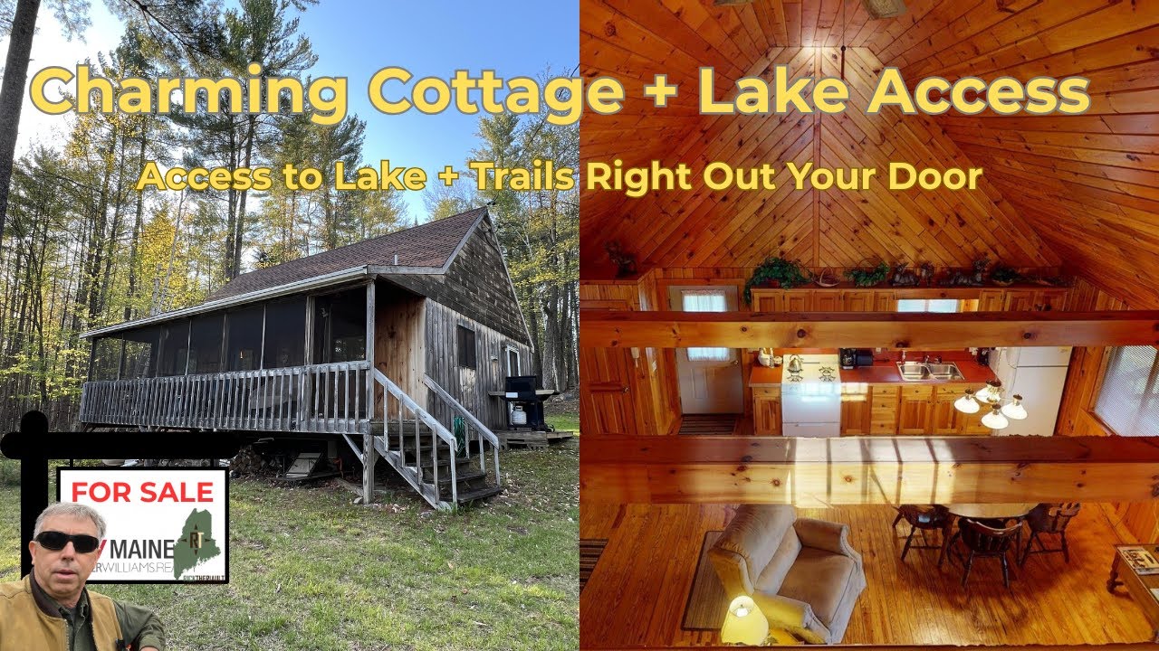 Cozy Maine Cabin with Lake Access & Trail Adventure | 23 Pine Knoll Rd, Bowerbank-SOLD!