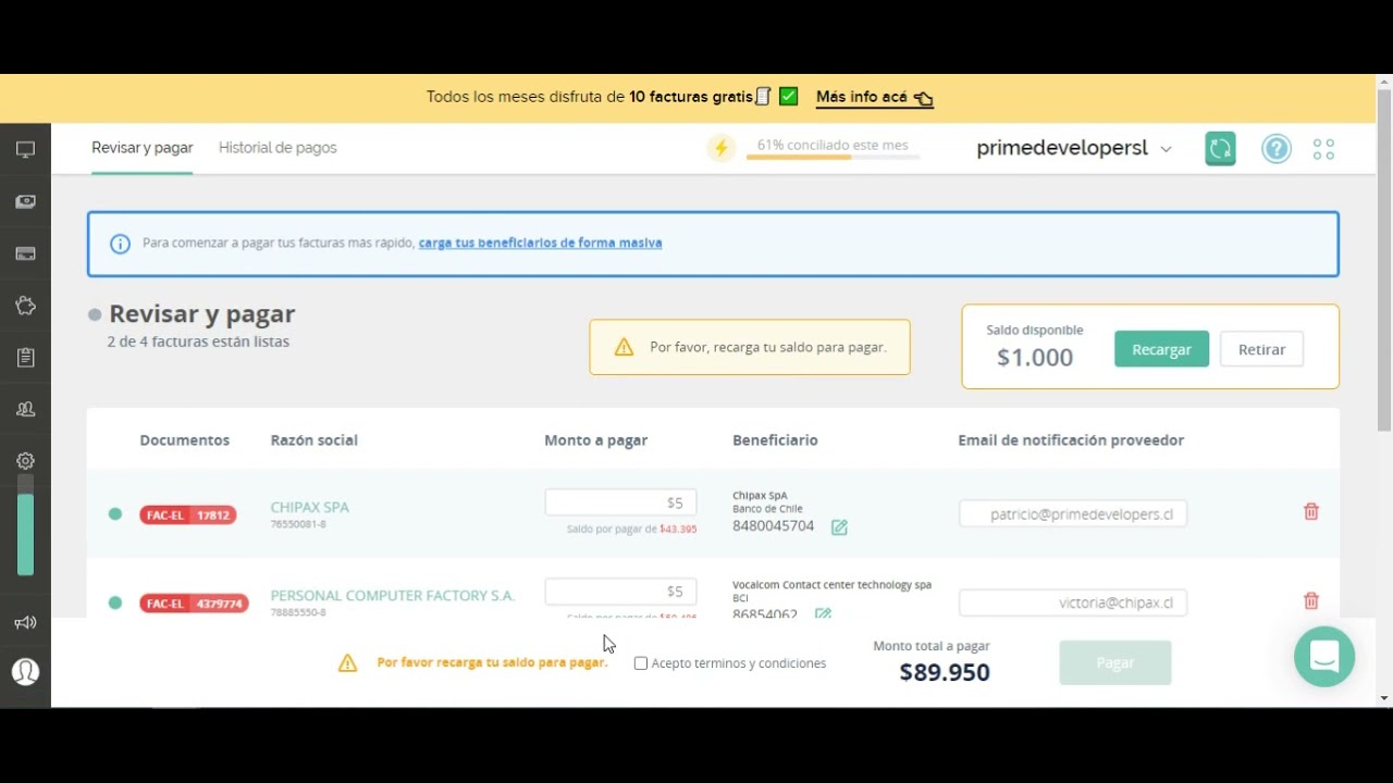 ¿Cómo pagar a tus proveedores desde Chipax?