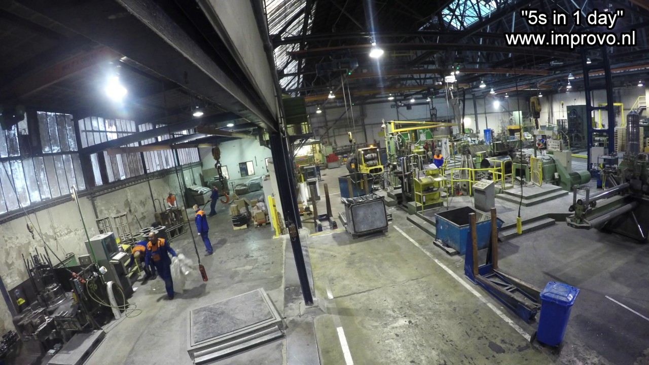 Steel factory makeover 5S in 1 day by IMPROVO continuous improvement 2