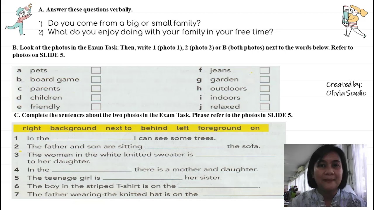 Form 3, Unit 1:Family Ties: Speaking Skill (Part 1)