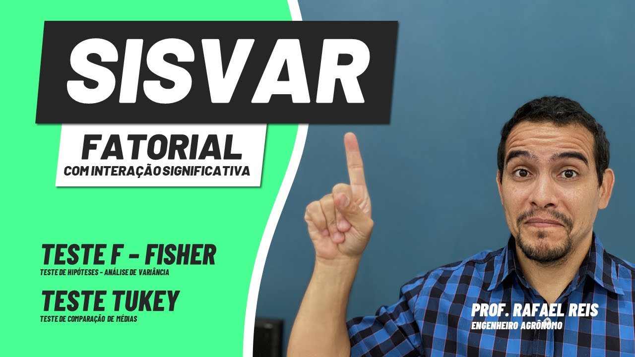 Tutorial SISVAR | Análise de Experimento em Arranjo Fatorial | Com Interação Significativa
