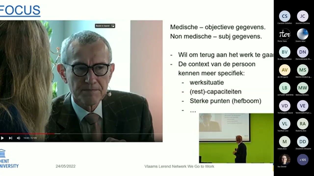 We Go To Work Lerend Netwerk 25 mei 2022 - Dominique Van de Velde