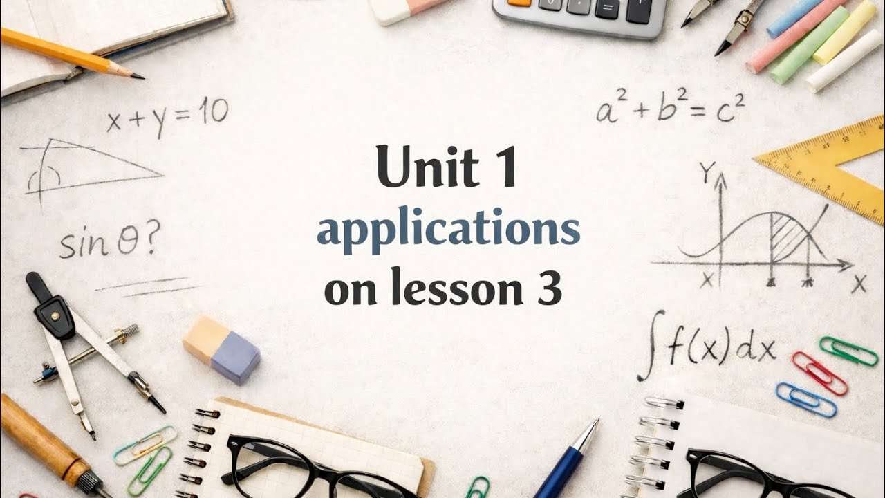 3rd prep Second term algebra Unit 1 applications on lesson 3 part 3