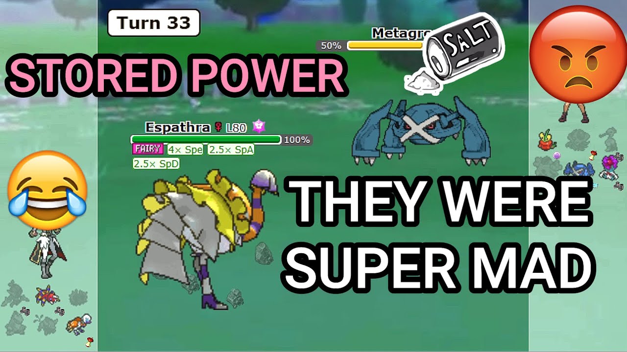 Espathra Makes This Player Super Salty And Mad! (Pokemon Showdown Random Battles) (High Ladder)