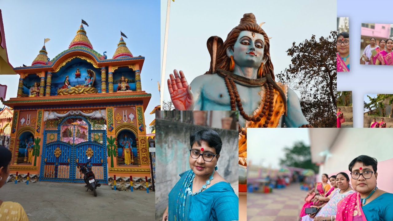 ঘরে পাশেই মিনি বৃন্দাবন ওরফে কাঠিয়া বাবার আশ্রম আমরা চার মূর্তি ঘুরে আসলাম#touristplace#viralvideo 